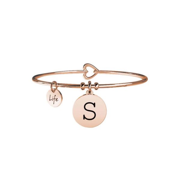 bracciale-donna-kidult-symbols-iniziale-S-rosè-731014S