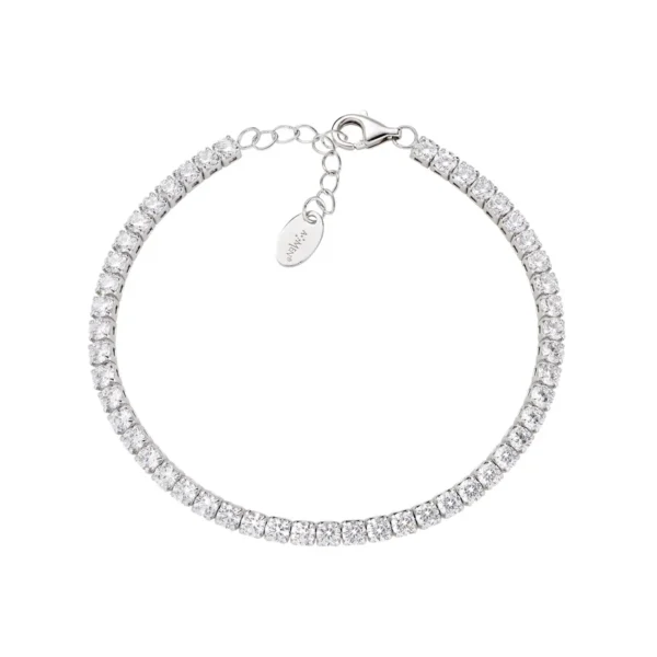 Bracciale Amen Bracciale Tennis 3 mm con Zirconi Bianchi - BT3BB17